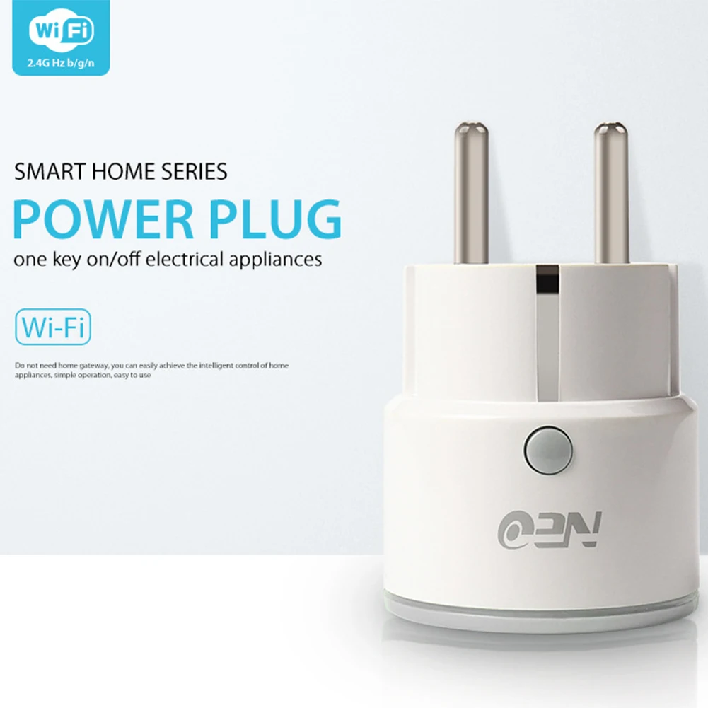 

2.4GHz 10A Practical EU Plug Home General Electronics WIFI Remote Control Smart Socket Portable Durable Adapter Accessories