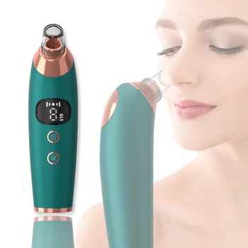 

Skin Care Tools Blackhead Remover Face Deep Nose Cleaner Pore Acne Pimple Removal Vacuum Suction Green Beauty Salon Device Gift