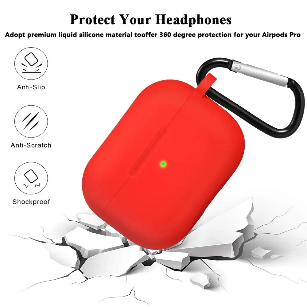 Силиконовый чехол для Airpods Pro беспроводной с Bluetooth apple airpods pro наушников Air Pods 3