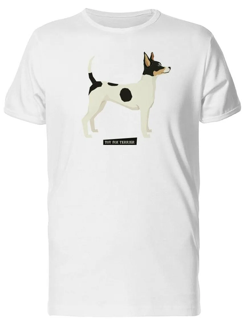 

Toy Fox Terrier Geometric Style Men'S Tee -Image By High Quality Tee Shirt