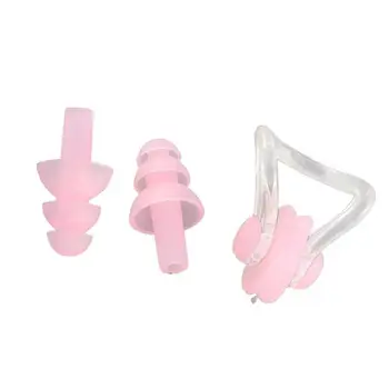 

Silicone Soft Ear Plug Nose Clip Swimming 2PCS Swimming Workouts Protector Tool Multicolor Waterproof