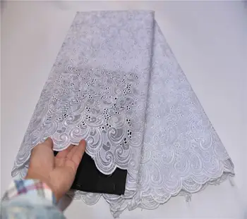 

high quality swiss voile lace in switzerland africain wedding lace fabric in white swiss voile lace fabric 5yard PSA948-1