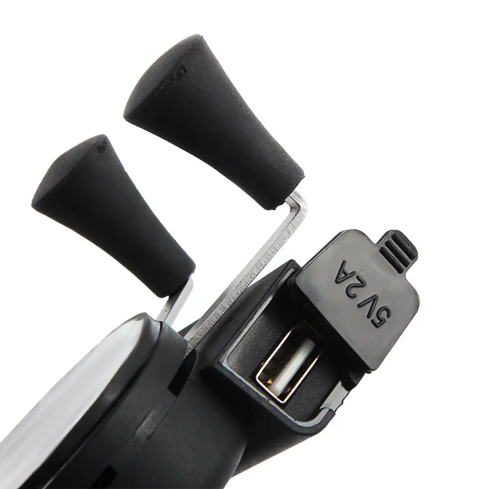 Мотоцикл Велосипед Руль рейку крепление USB зарядное устройство и универсальный зажим держатель сотового телефона