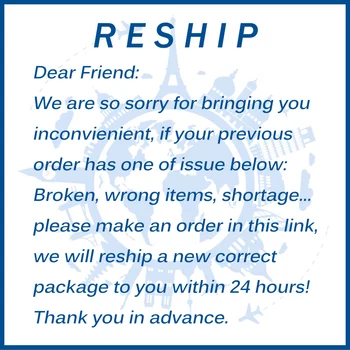 

This link is for customers who have received an error or missed order and need us to resend a new order