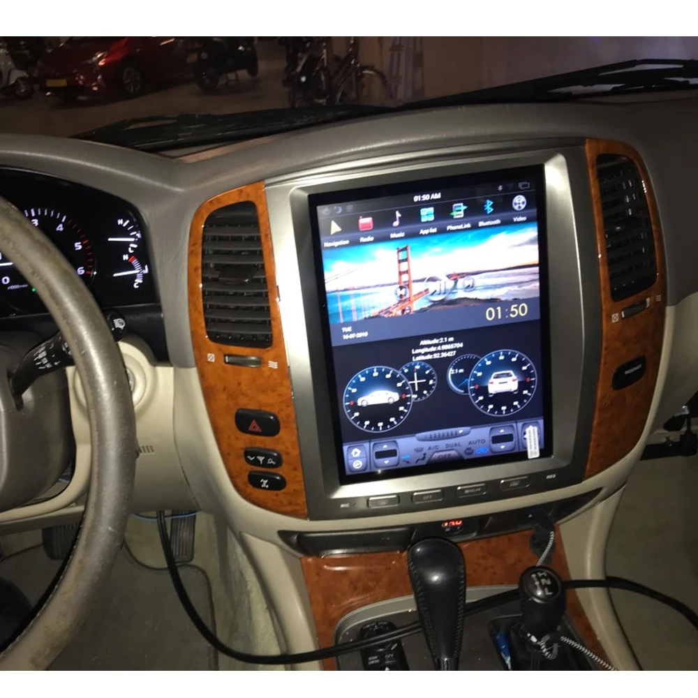 Автомагнитола ONKAR для Toyota Land Cruiser LC200 2003 2004 2005 2006 2007 Tesla Стильный автомобильный мультимедийный плеер Android 8,1 4 Гб+ 32 ГБ