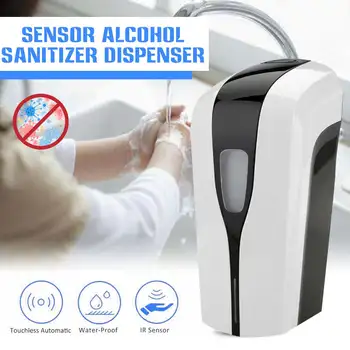 

Wall-mounted Alcohol Sensor Hand Disinfection 1000ml Automatic pumped Hospital School Mist Spray Hand Cleaner Soap Dispenser