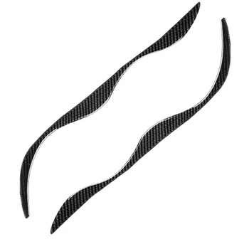 

2PCS/Set Car Headlight Eyebrows Decoration Carbon Fiber Stickers Accessories for BMW E46 3 Series 1999-2004
