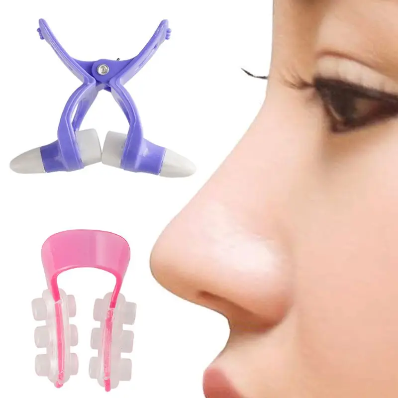 

2pcs/set Fashion Nose Up Shaping Shaper Lifting Bridge Straightening Beauty Nose Clip Home Nose Corrector Tool