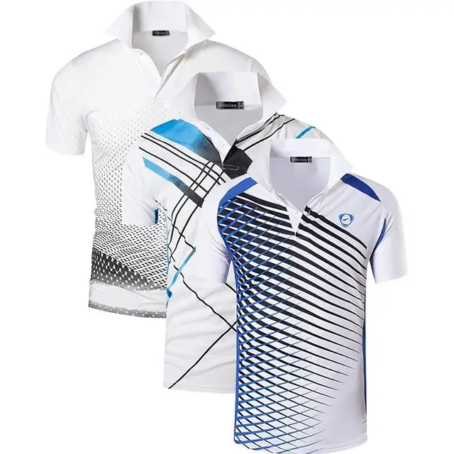 Jeansian Camiseta deportiva para hombre, Polo, Polo, Golf, tenis, bádminton, Dry Fit, manga corta, LSL195, de 3|Polo| - AliExpress