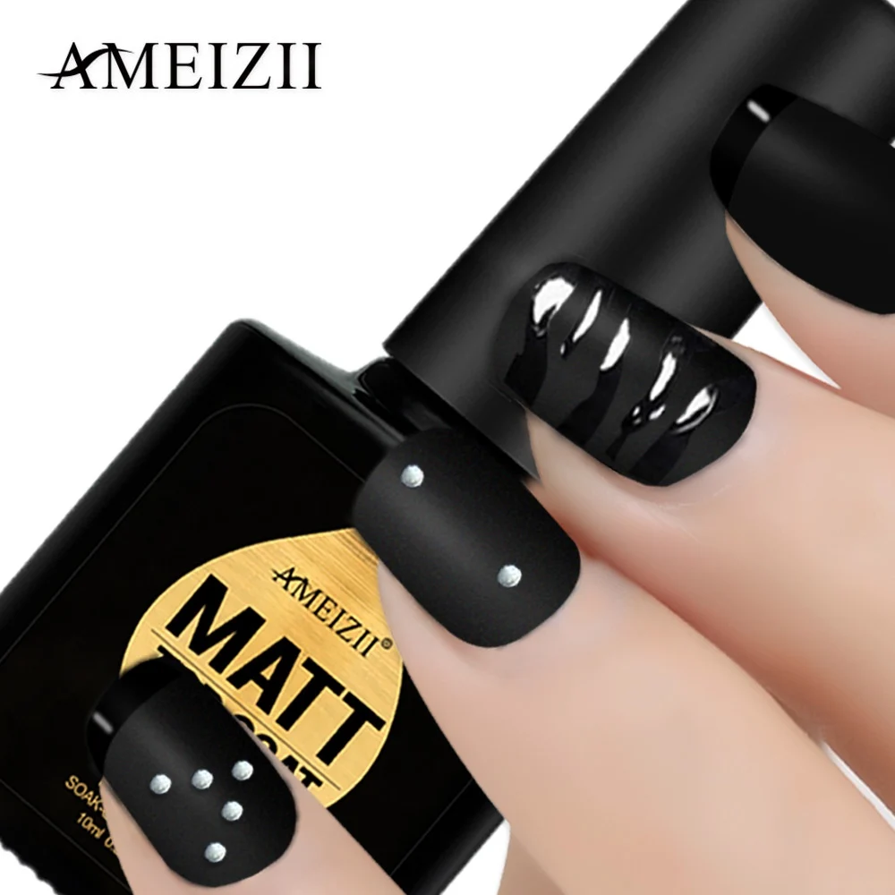 AMEIZII Gel Nail Polish Matte Top Coat Nail Art Uv Gel For Nail Manicure Easy Cleaning Gel Varnish
