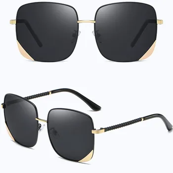 

women's sunglasses polarized glasses square frame sun glasses vintage oversized female eyewear UV400 goggles lady shades oculos