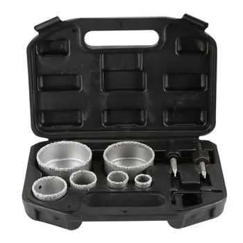 

9Pcs/set 22MM 28MM 35MM 44MM 67MM 73MM For Tile Ceramic Marble Glass Diamond Coated Hole Saw Drill Bit Tool Set