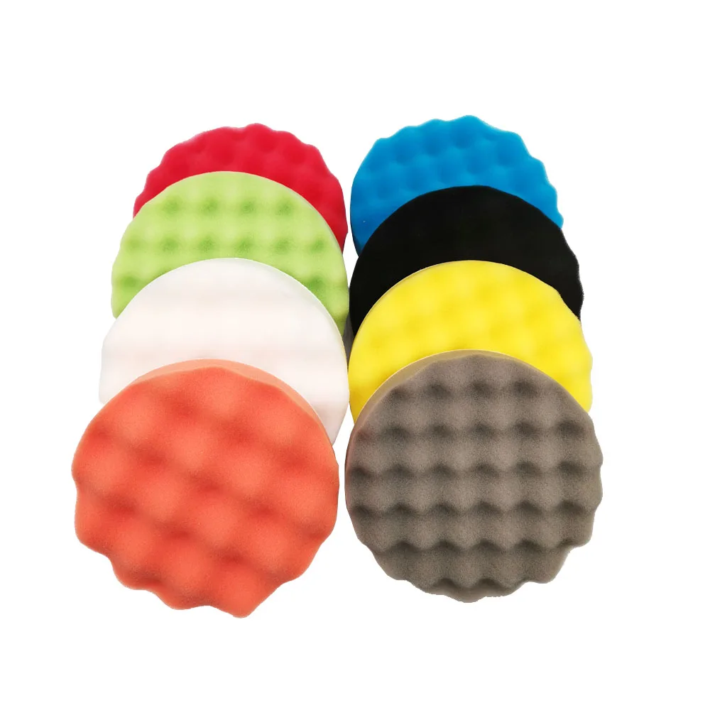 4/5/6/7/8pcs 6inch Polishing Pad Kit 150mm Foam Buffer Kit Buffing Sponge Wax Pad for Removes Scratches car polishing pad car polish pad car polishing sponge wool polishing pad polishing sponge set polishing wheel disc polishing wheel kit