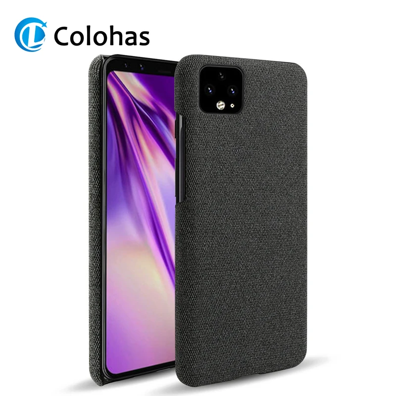 Для Google Pixel 4 XL чехол тонкий ретро тканые ткани против царапин Жесткий PC задняя крышка для Google Pixel 2 3 3A XL 4XL 3XL чехол
