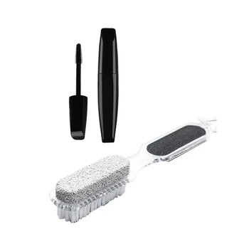 

2 Pcs Tools: 1 Pcs Home Foot Pumice Stone Dead Skin Remover Brush & 1 Pcs Small Broken Hair Cream Finishing Sticks
