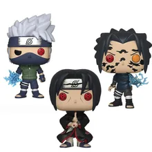 Funko Pop Аниме Наруто Хатаке Какаши Саске Curse Mark Uchiha Itachi коллекция фигурок виниловая кукла модель игрушки