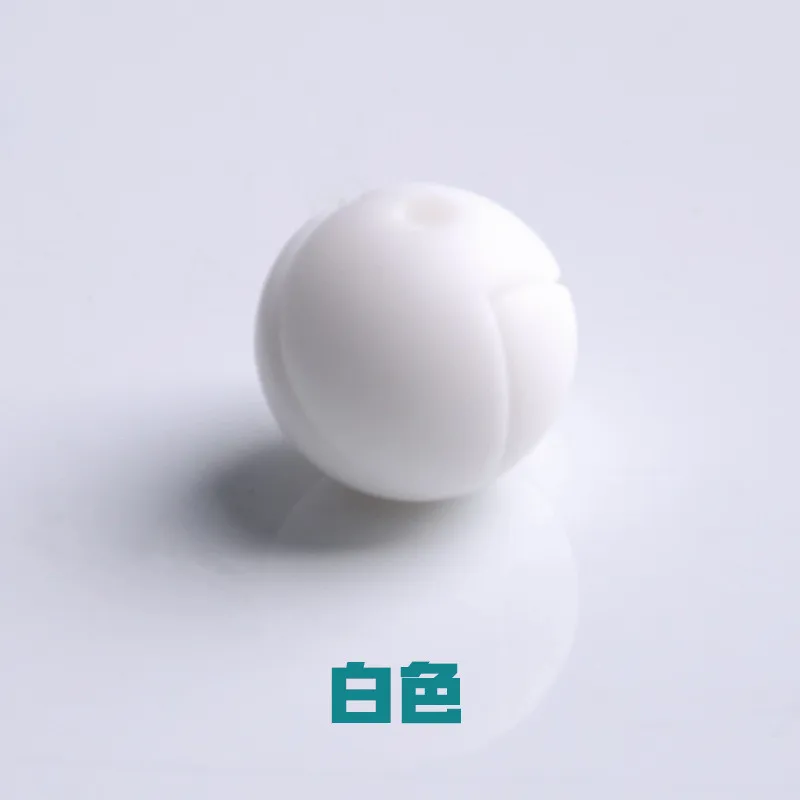 5Pcs Beads 8 5 шт. круглые силиконовые бусы 15 мм Ожерелье-прорезыватель еда класс Мама Кормящих DIY соска зажимы BPA Бесплатно Детские трофеи игрушка для прорезывания зубов подарок - Цвет: 5Pcs Beads 8