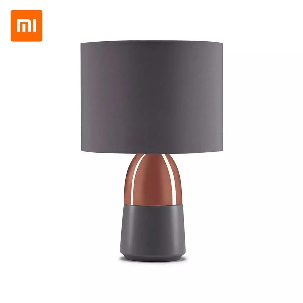 Xiaomi Youpin светодиодный сенсорный прикроватный светильник, хрустальные настольные лампы для спальни, гостиной, светодиодный прикроватный светильник, современная лампа для кровати - Цвет корпуса: Rose Gold