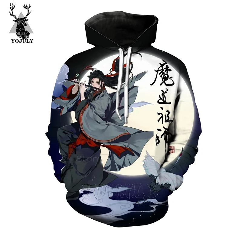 Grandmaster of demonic cultivation толстовки off white мужские Mo Dao Zu Shi wei wuxian 3d принт Аниме Толстовка Хип Хоп Уличная одежда