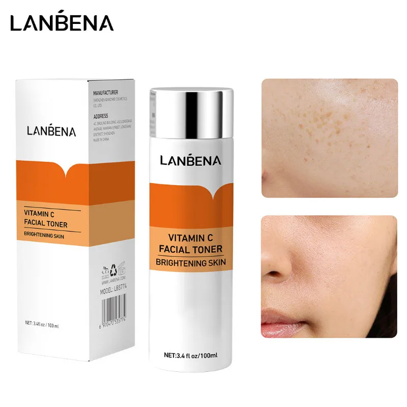 

LANBENA Vitamin C Whitening Toner Brighten Remove Freckle Acne Treatment Moisturizing Anti Oxidation Improve Sagging Skin Care