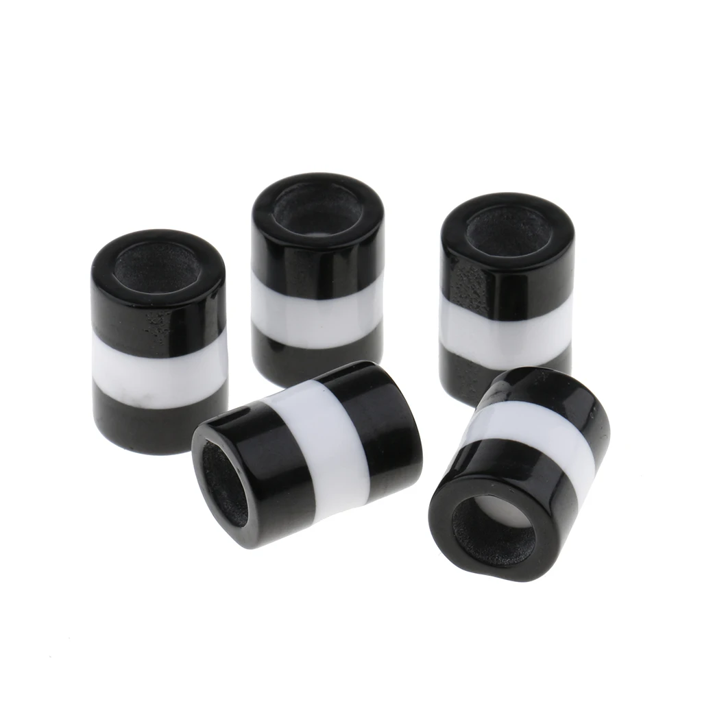 10pcs Plastic Beads Striped Resin Necklace Jewelry Beads Hair Decoration Supplies