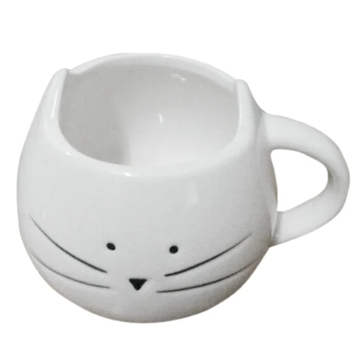 30pcs/lot Coffee Cup Black Cat Animal Milk Cup Ceramic Lovers Mug Cute Birthday gift,Christmas Gift(White