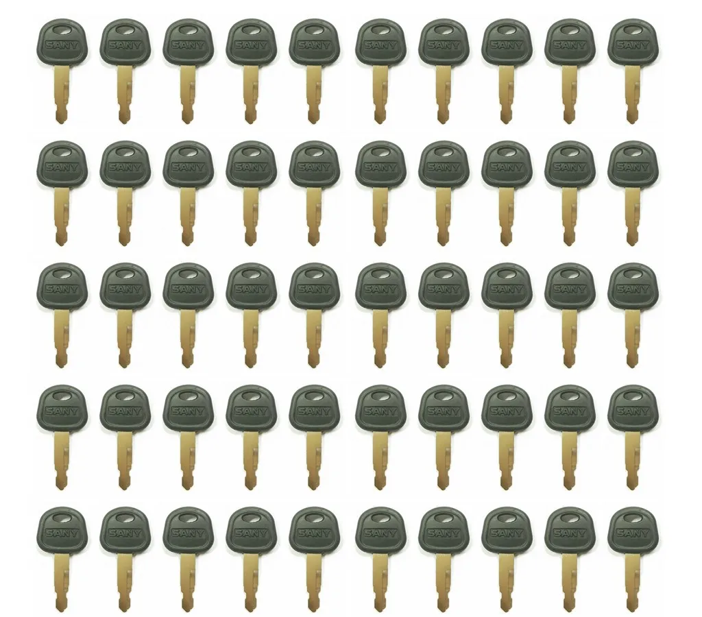50pc Ignition Keys For Sany Excavator Bulldozer Loader Heavy Equipment key