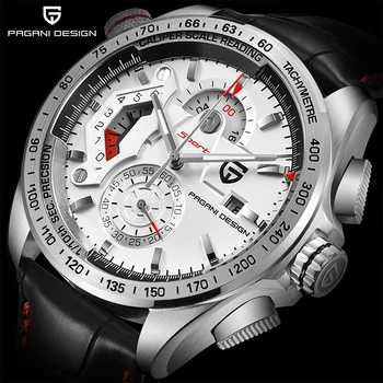 

PAGANI DESIGN Top Luxury Brand Men's Quartz Wristwatch Chronograph Leather Waterproof Sport Watches Men's Business Watch For Men