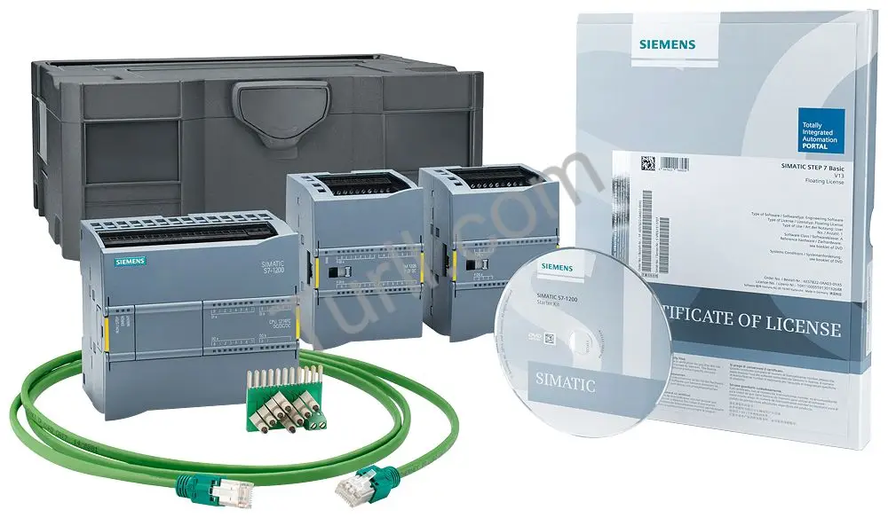 SIEMENS SIMATIC S71200, failsafe starter kit Consisting of CPU 1214 FC DC/DC/relay, SM 122