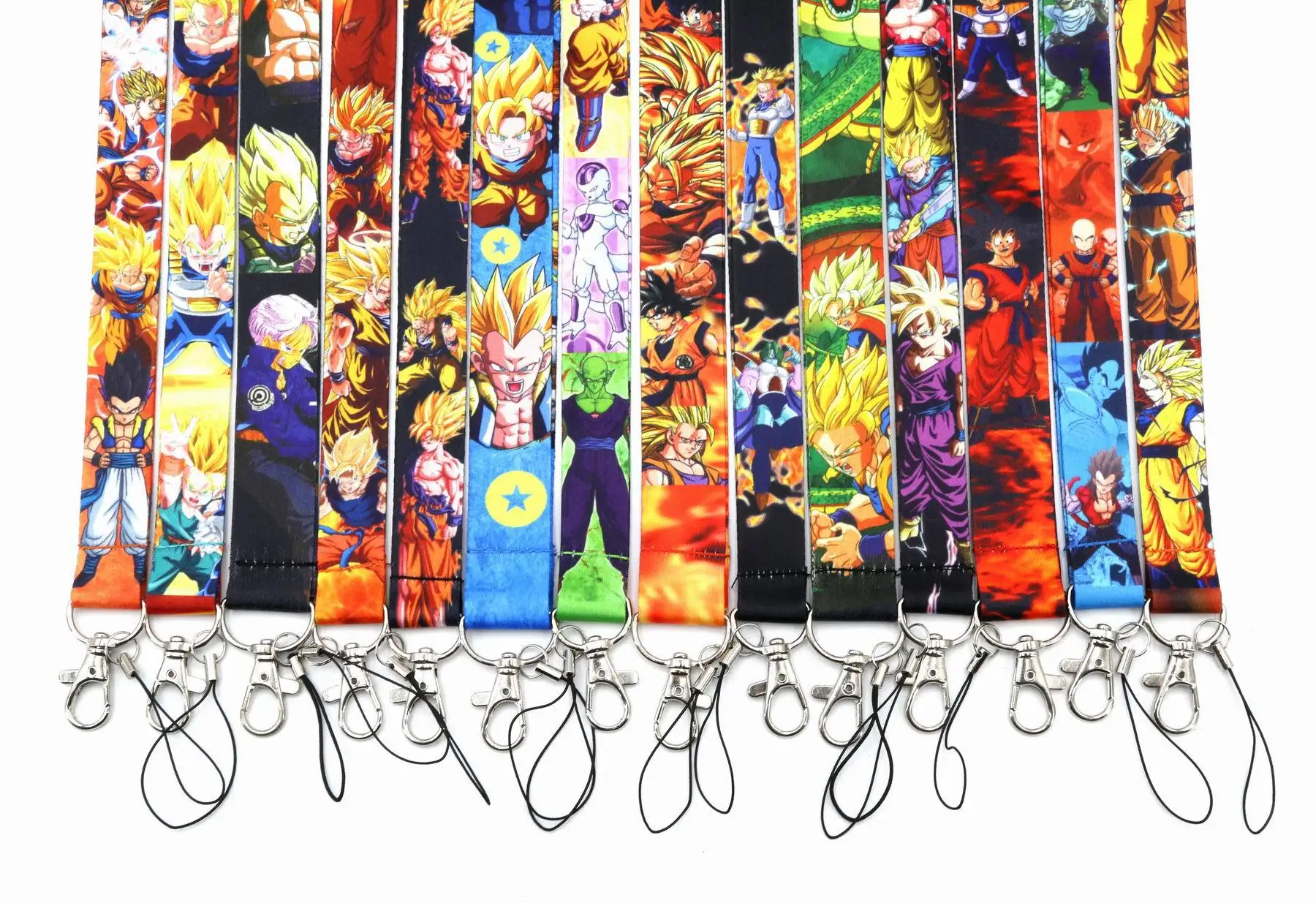 Dragon Ball Z напечатанный ремешок на шею для удостоверения личности держатель для телефона брелок унисекс косплей реквизит аксессуары с героями мультфильмов подвески