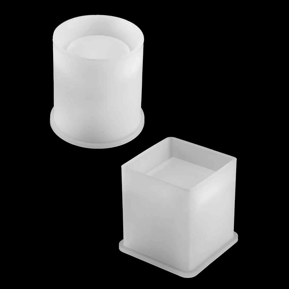 

Square cylindrical high mirror resin epoxy silicone pen holder mold Manual DIY pen holder square cylindrical making mold