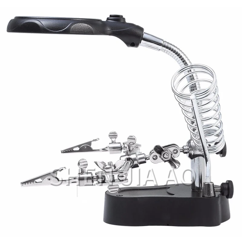 1PC LED Lamp Maintenance Magnifying Glass Soldering Station Workshop Table Lamp Magnifying Glass Repair Industry Equipment Tool