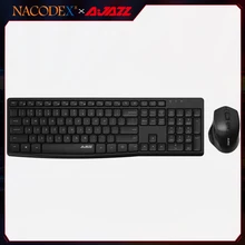 

New AJAZZ NACODEX A2030w Waterproof Wireless Keyboard and Mouse Ergonomics 2.4G Combos for Mute Home/Office