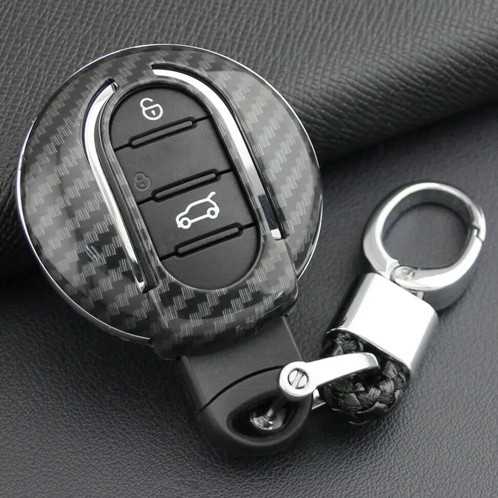 Жесткий Чехол-брелок из углеродного волокна для Mini Cooper Countryman peugeot Citroen DS Crossback