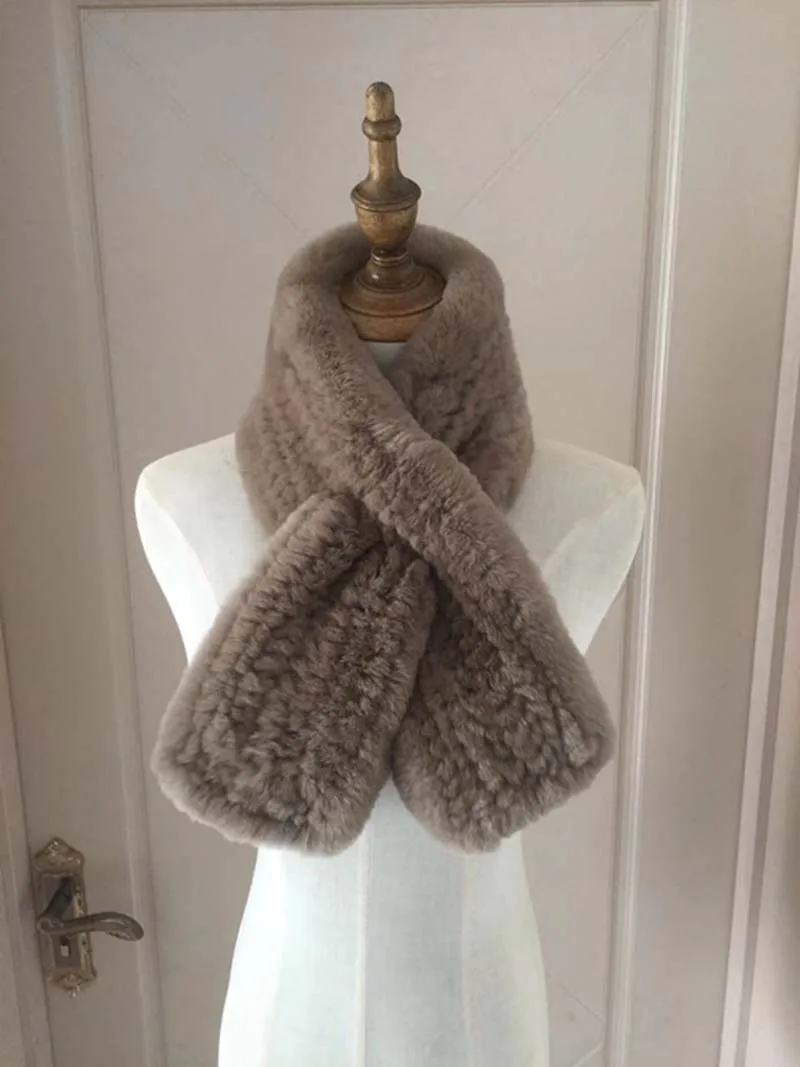 Зимний женский модный роскошный воротник кролика рекс|scarf women|scarf lovenecklac |
