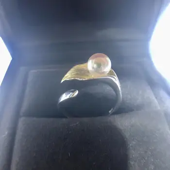 

Leaf 925 Sterling Silver Finger Ring Settings Adjustable Ring Findings Parts Fittings Accessories for Pearls Stones Beads