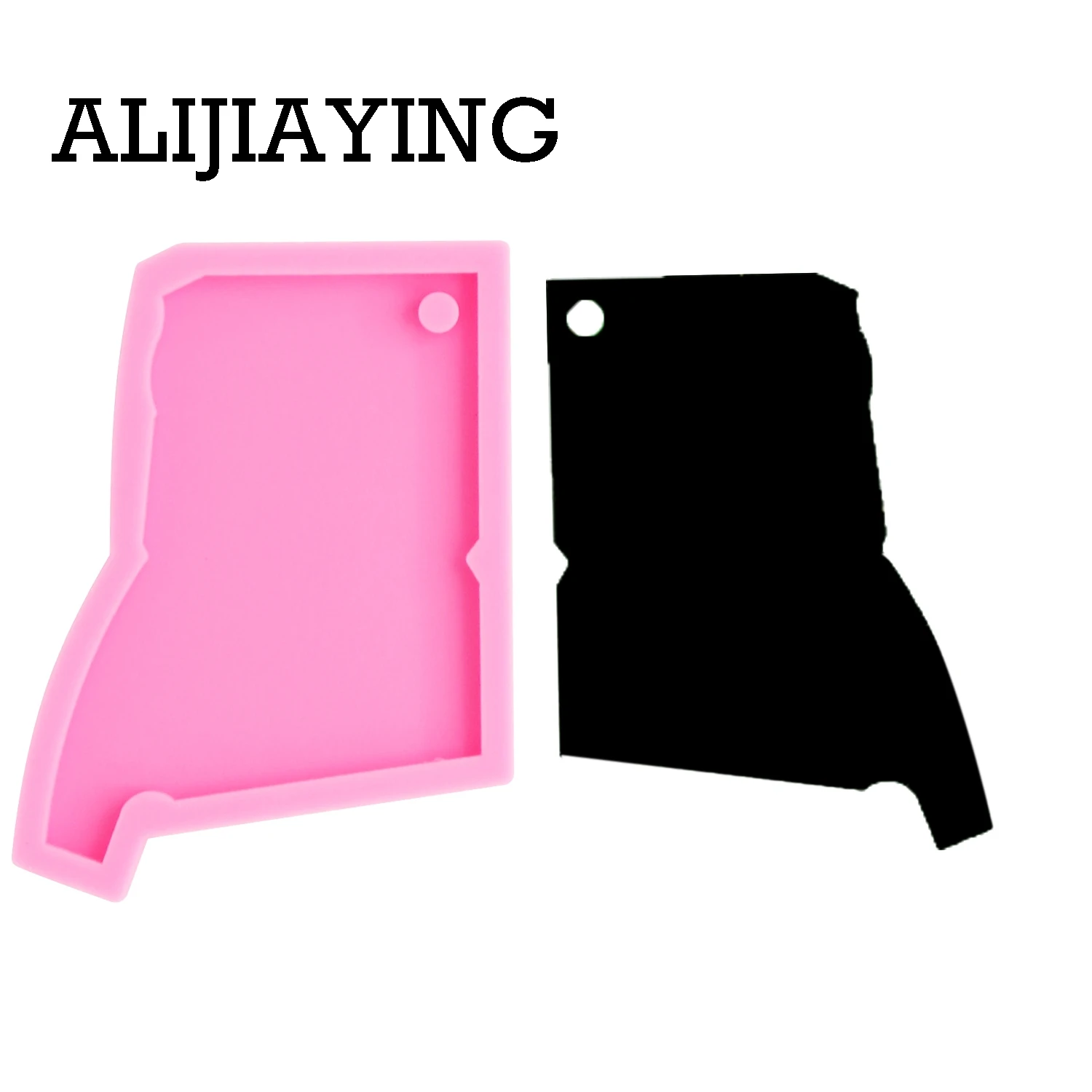 Pink 1pc DY0215 DIY США молды де силиконы Коннектикут брелок формы эпоксидная смола Жидкая силиконовая резина ювелирные изделия формы - Цвет: Pink 1pc