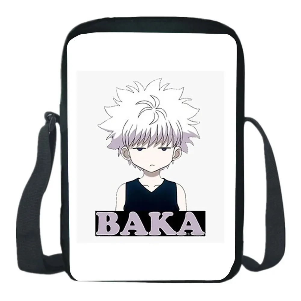 Anime Hunter X Hunter Shoulder Bags Men Messenger Bag HxH Harajuku Cartoon Crossbody Bag Students Teens Messenger Knapsack