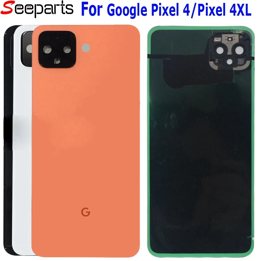 Новый чехол для задней панели аккумулятора Google Pixel 4 запасные части с камерой