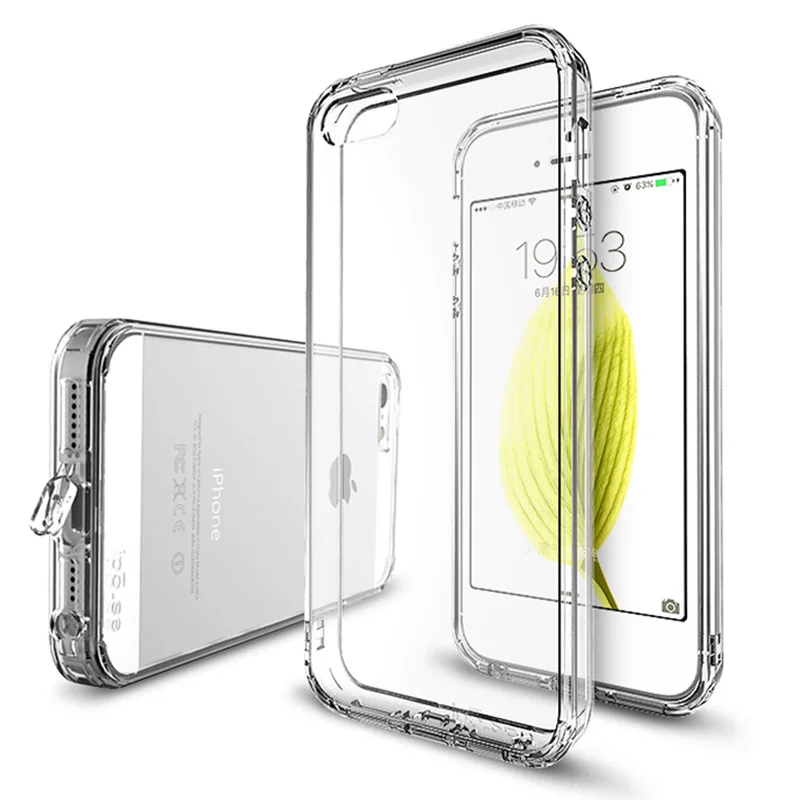 Тонкий мягкий ТПУ пылезащитный чехол для iphone 6 6S + Plus 7 8 X XS Max XR 11 Pro Прозрачный с