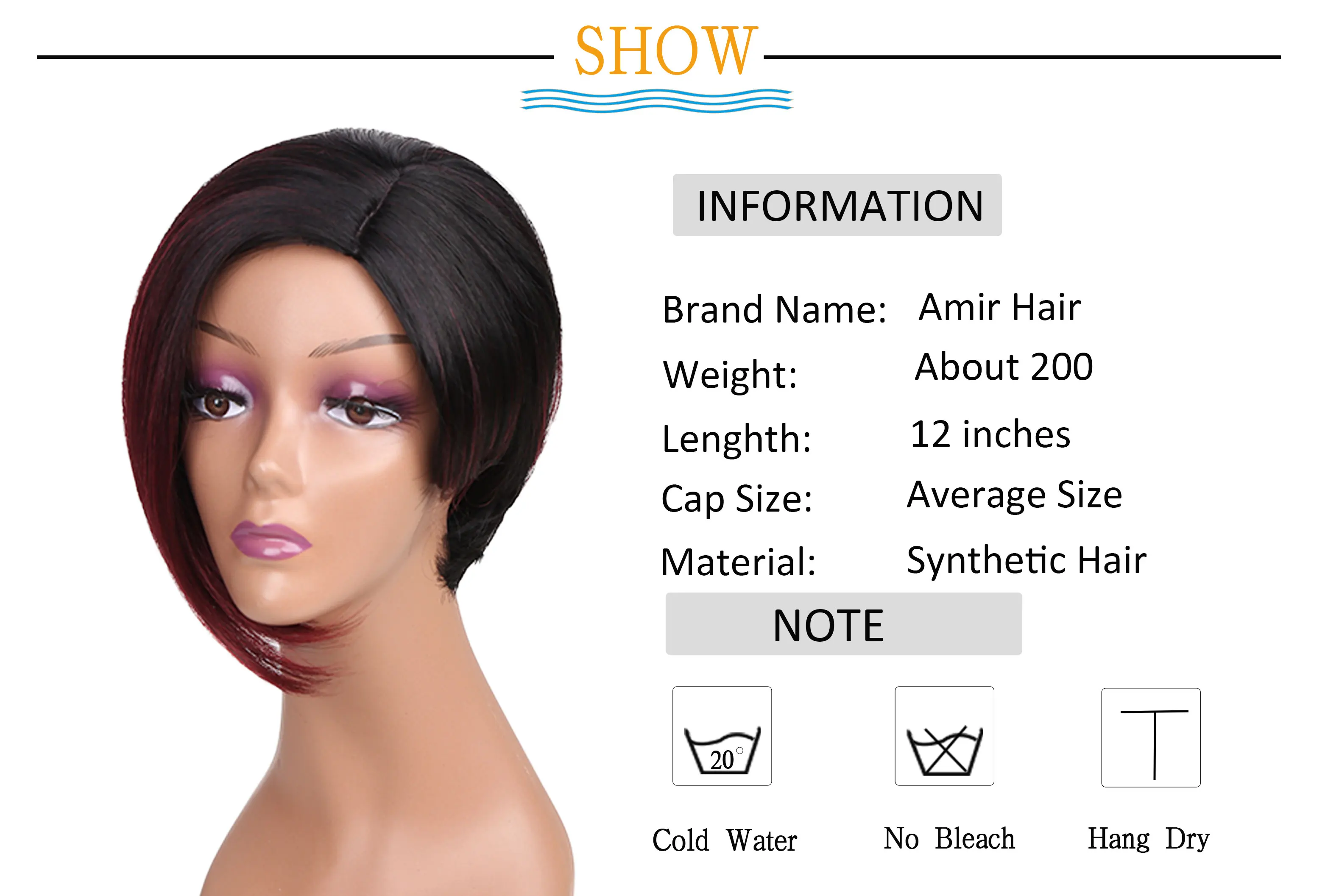 Амир боб парик короткие прямые синтетические парики для женщин Ombre черный смешанный красный фиолетовый серый коричневый сторона стороны искусственные волосы косплей