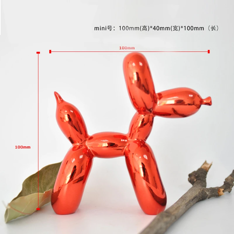 Modern Jeff Koons Balloon Dogs Sculptures Household Adornment Art Resin Craft Sculpture Art For Statue Home Decoration