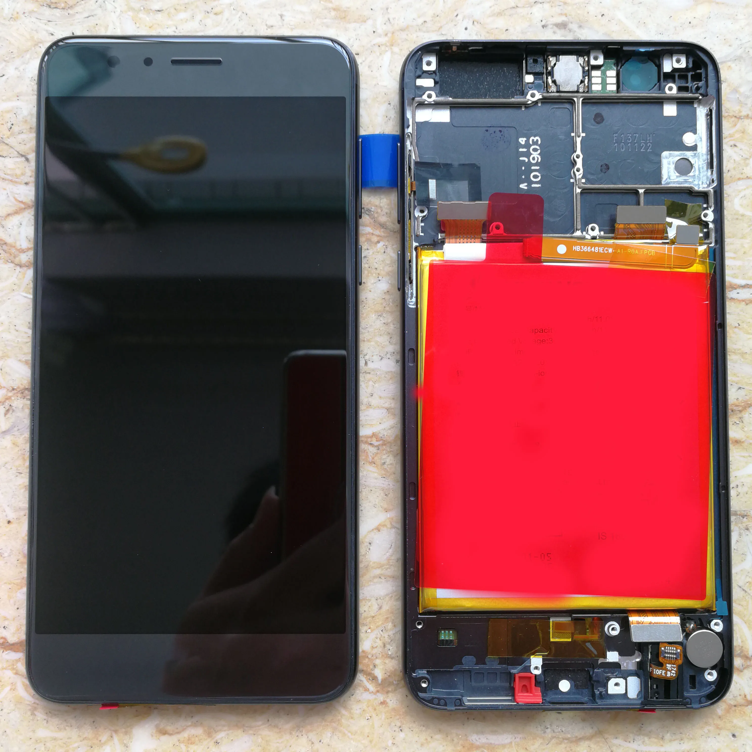 100% original For Huawei Honor 8 LCD Display Touch Screen Digitizer Honor8 With Frame with battery | Мобильные телефоны и