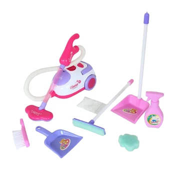 

Pretend Play Electronic Cleaning Set (8-Piece), Early Educational Home Appliance Gift for Girls & Boys 3, 4, 5, & 6 Year Olds