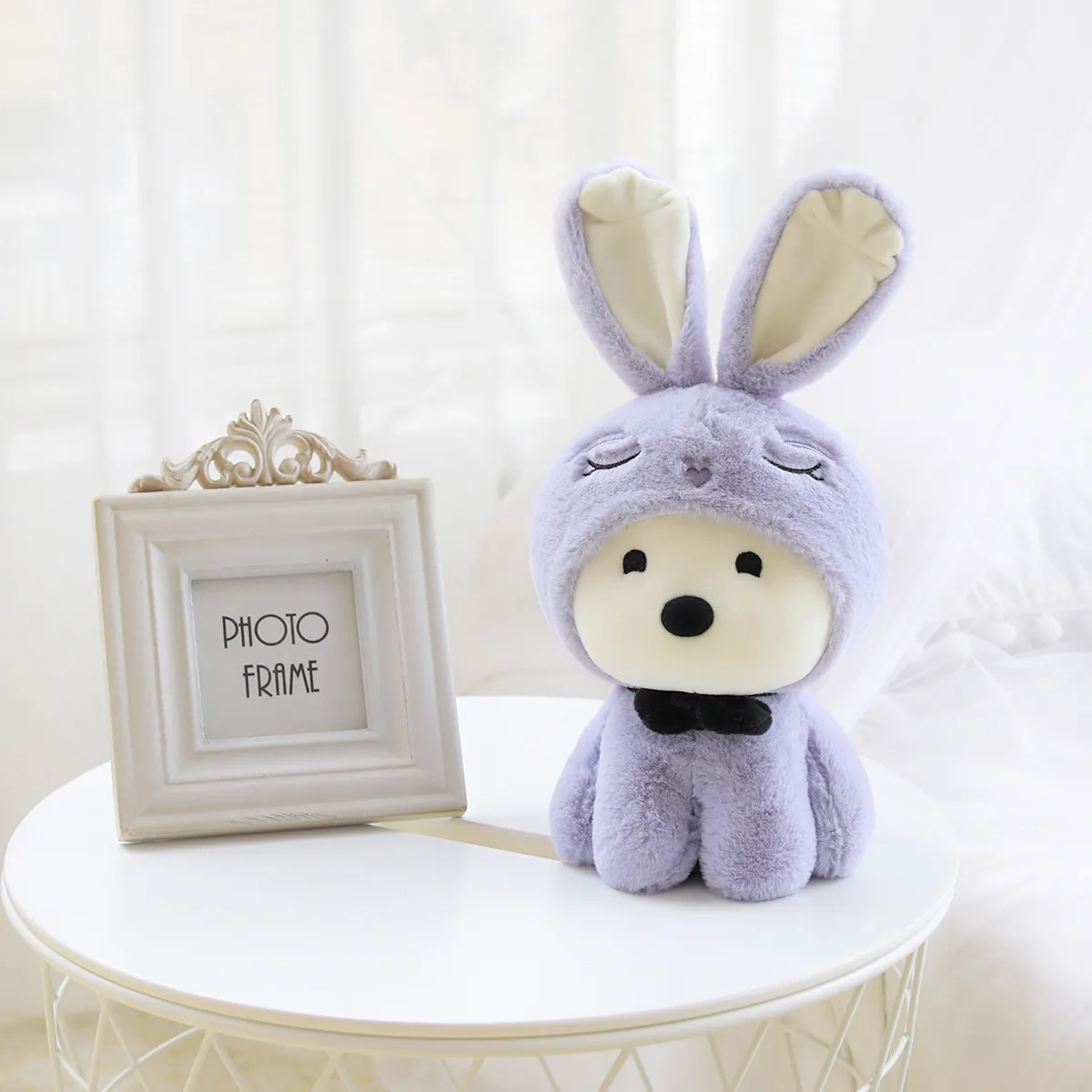 Wholesale hot sale cute super cute double-sided rabbit doll pillow plush toy doll child girlfriend favorite birthday gift holida