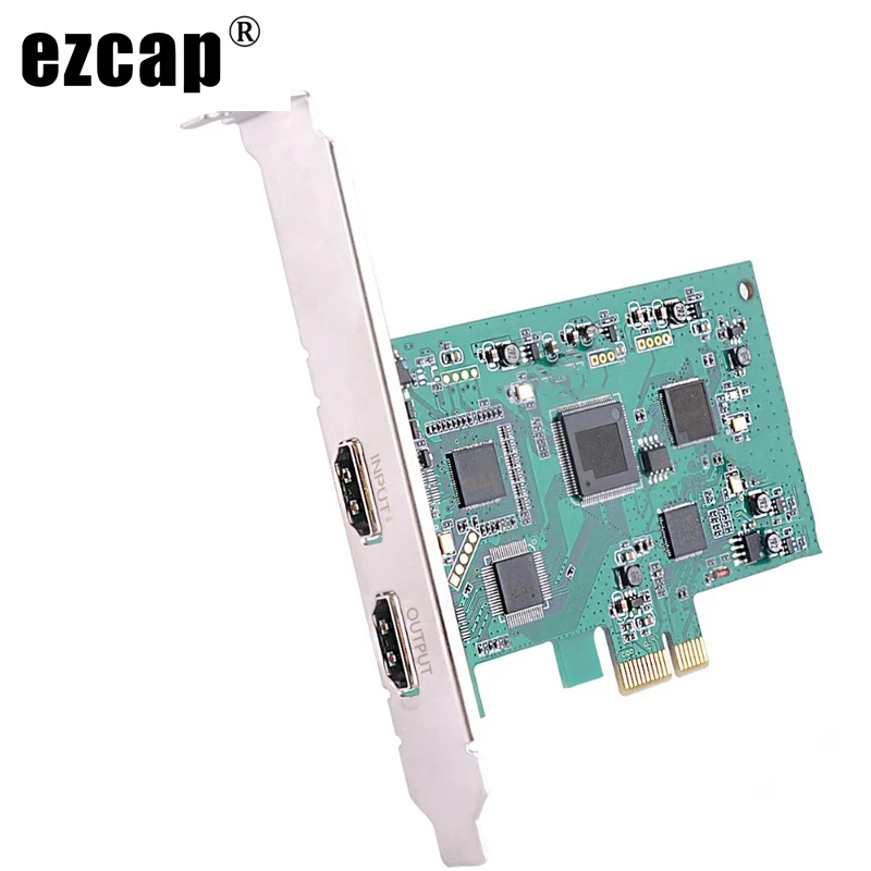 EZCAP PCIE плата захвата аудио видео HDMI HD PCI Экспресс Захват 1080p 60pfs запись игры живой