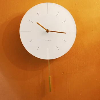 

Creative Wall Clock Silent Quartz Retro Round Luxurious Crystal Clock Copper Modern Design Reloj Pared Home Decor BE50wc