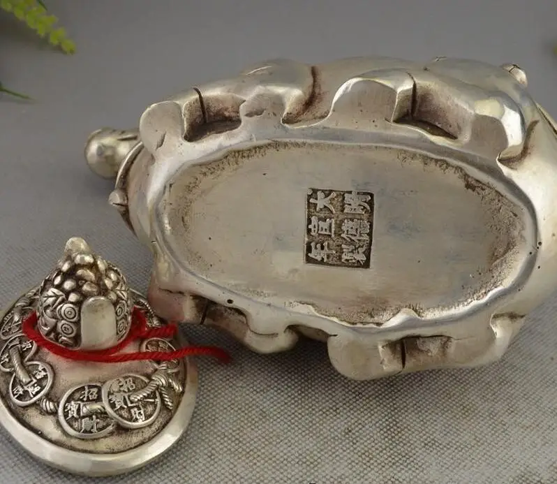 Китайский тибетский серебряный конь, кувшин, чайник, статуя Лаки