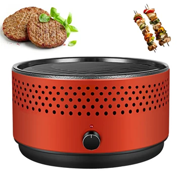

Home Oil Fume Separation Barbecue Grill Charcoal Round Grill Indoor And Outdoor Portable Barbecue Grill Hot Grill Party Barbecu