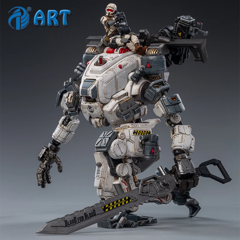 Фигурка героя JOYTOY GOD OF WAR 86 (белая) механическая броня готовый продукт с покрытием